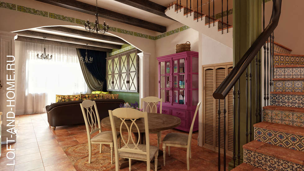Comedores de estilo colonial por loft&home | homify Comedores de estilo colonial por loft&home | homify