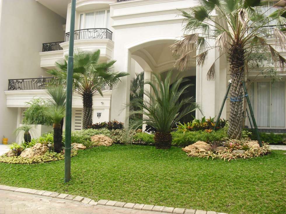 Rumah Ide Desain Inspirasi Gambar Homify Taman Tropis Modern