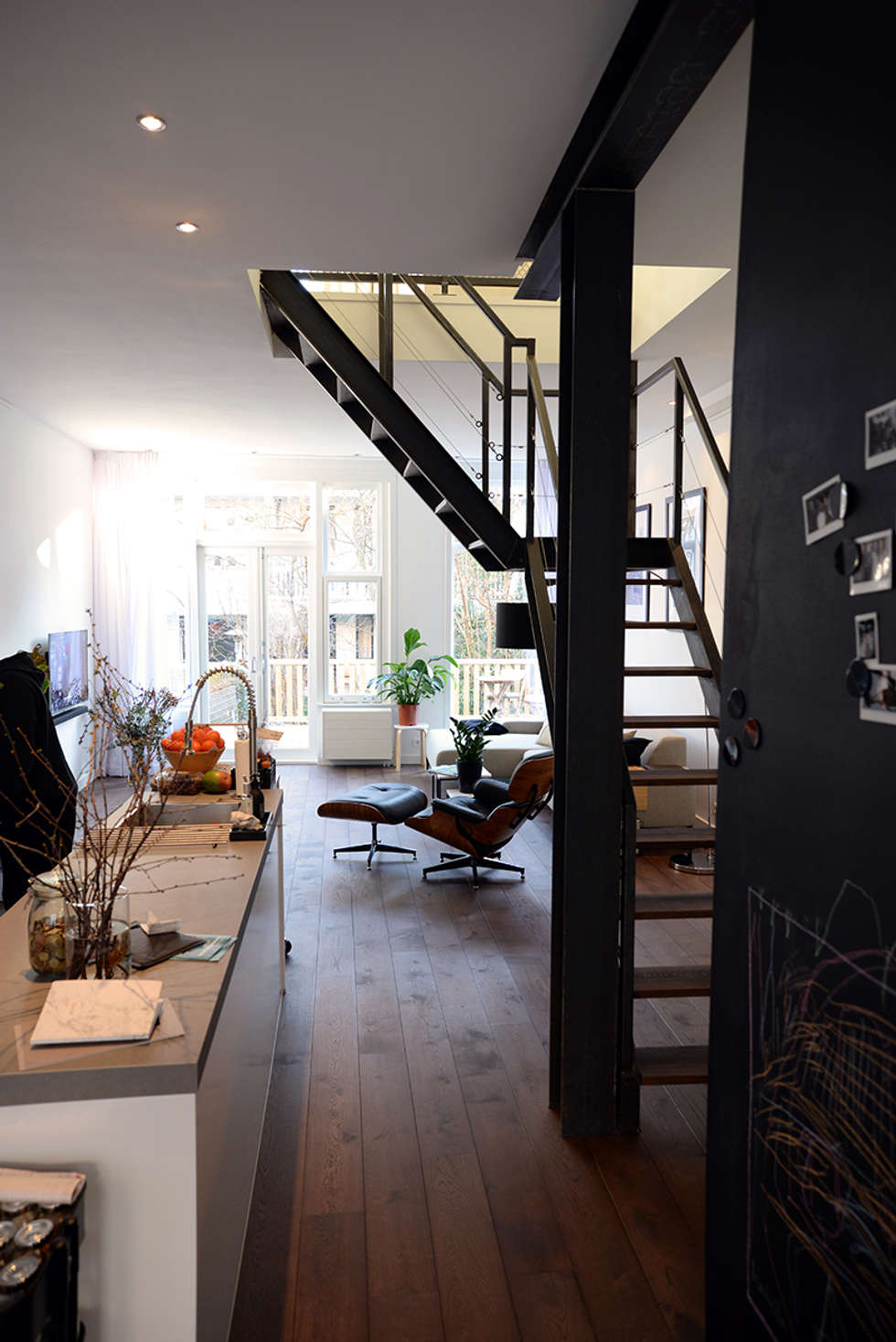 Verbouwing woning en ontwerp nieuwe stalen trap: industriële ... Verbouwing woning en ontwerp nieuwe stalen trap: industriële ...