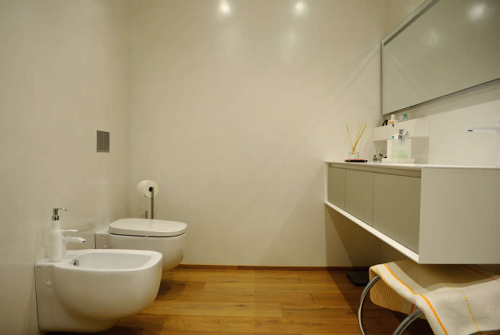 Bagno in resina: pareti in stile di due punto zero | homify Bagno in resina: pareti in stile di due punto zero | homify