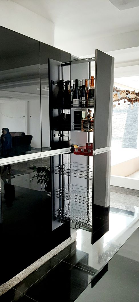 Increíble Ambientación De Cocina Integral De Cristal en el Estado de