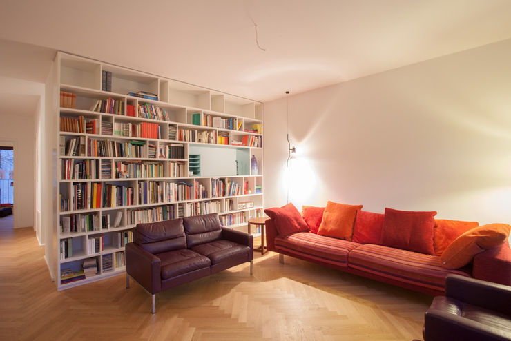 büro für interior design Ruang Keluarga Modern