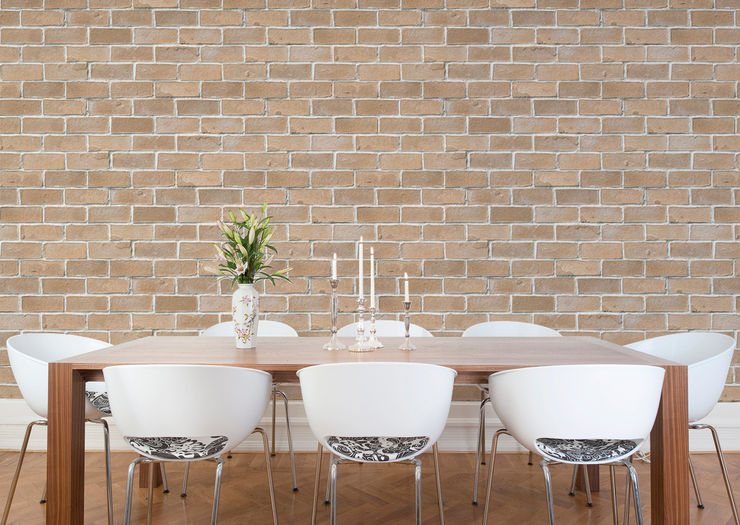 Tuğla desenli duvar kağıtları homify