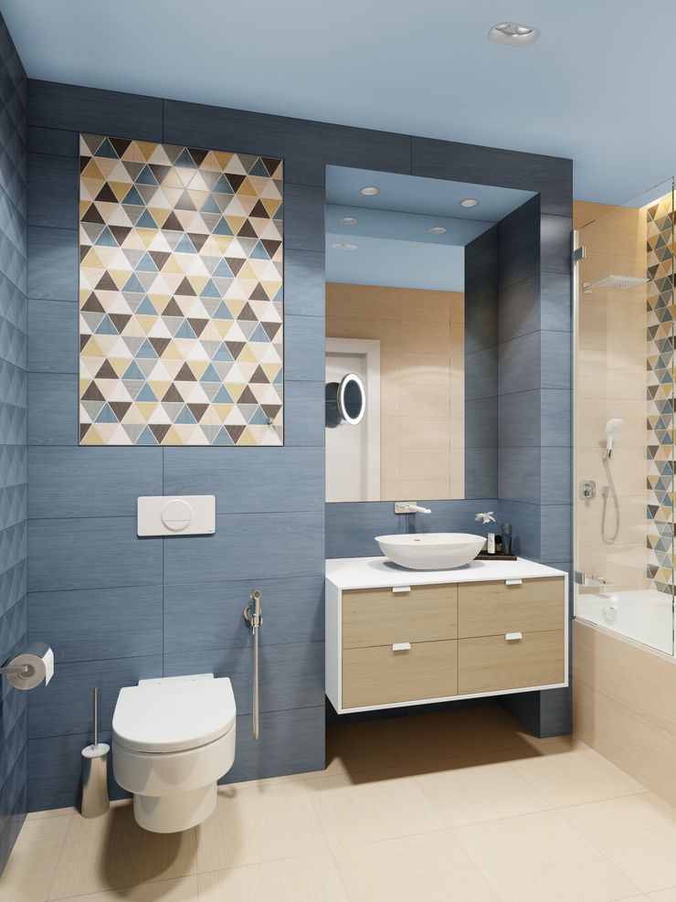 Anna Clark Interiors Scandinavian style bathroom