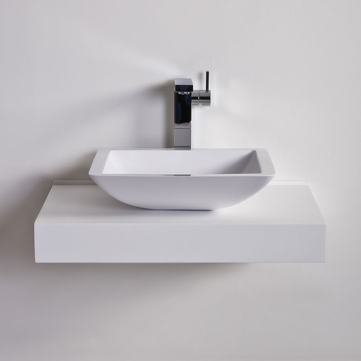 LUSSO STONE SOLID LIMESTONE RESIN BASINS homify