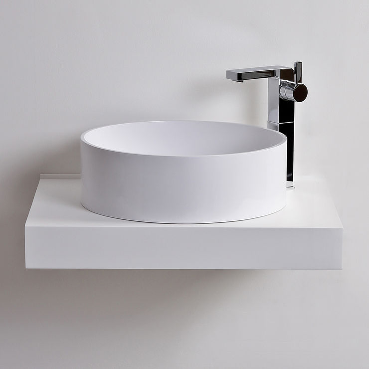 LUSSO STONE SOLID LIMESTONE RESIN BASINS homify