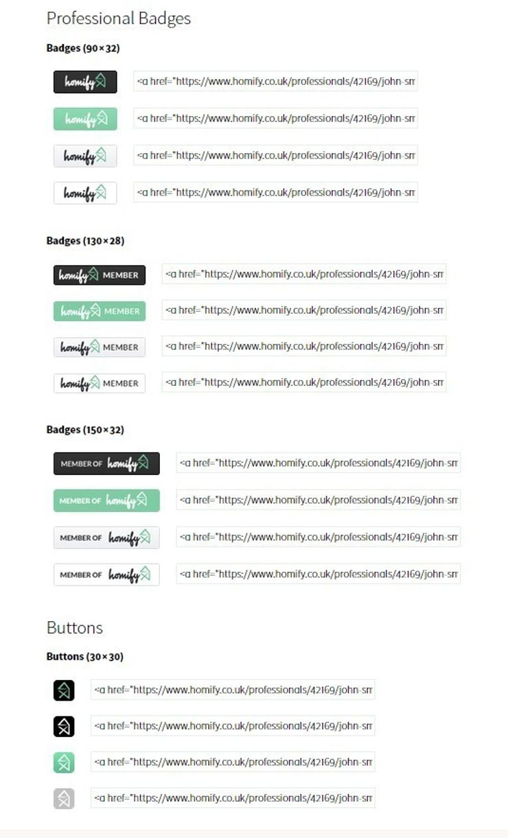 How do I integrate badges and widgets? homify UK