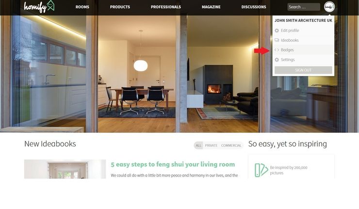How do I integrate badges and widgets? homify UK