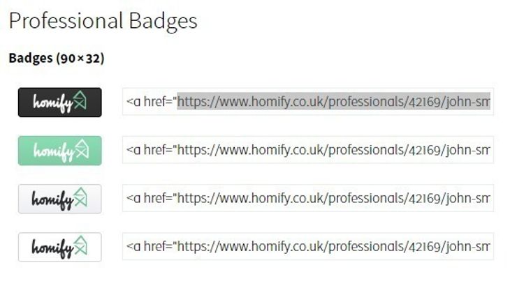 How do I integrate badges and widgets? homify UK