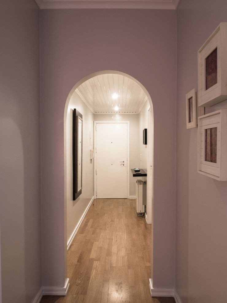 Apartamento em Sintra MUDA Home Design Corredores, halls e escadas modernos