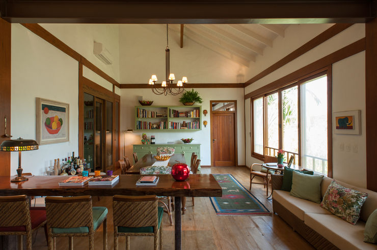PM Arquitetura Ruang Makan Gaya Rustic