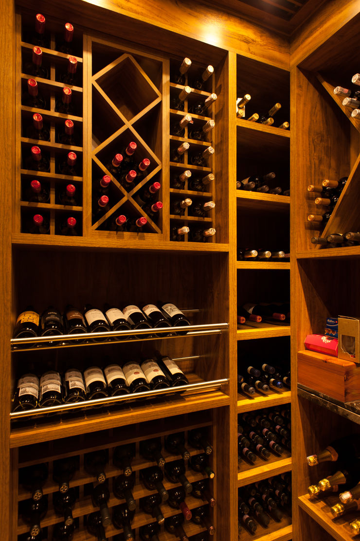 PM Arquitetura Ruang Penyimpanan Wine/Anggur Modern