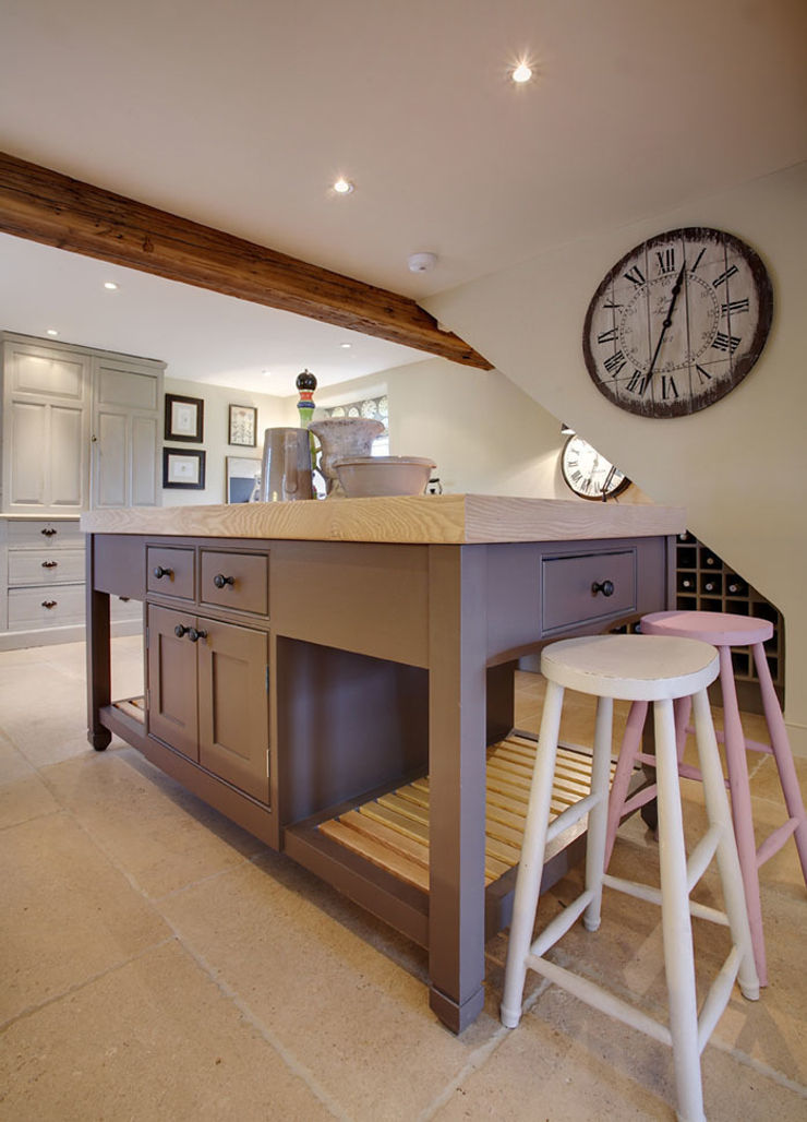 Free Standing Islands Duck Egg Kitchens Cozinhas clássicas