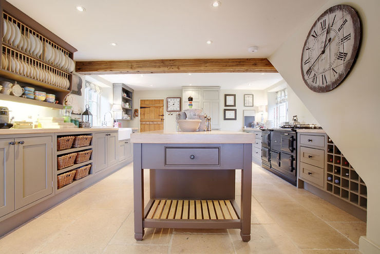 Free Standing Islands Duck Egg Kitchens Cozinhas clássicas