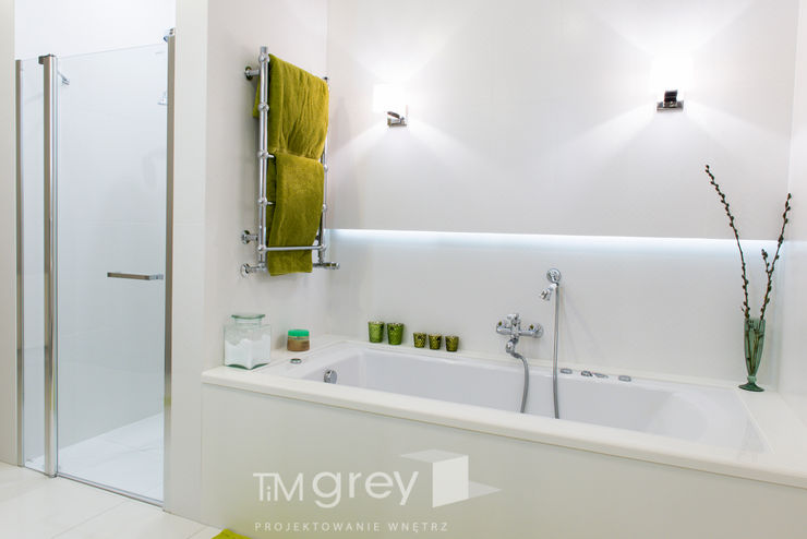 Classic Design – 230m2 TiM Grey Interior Design Klasyczna łazienka