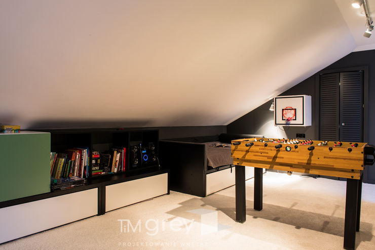Classic Design – 230m2 TiM Grey Interior Design Nowoczesny pokój dziecięcy