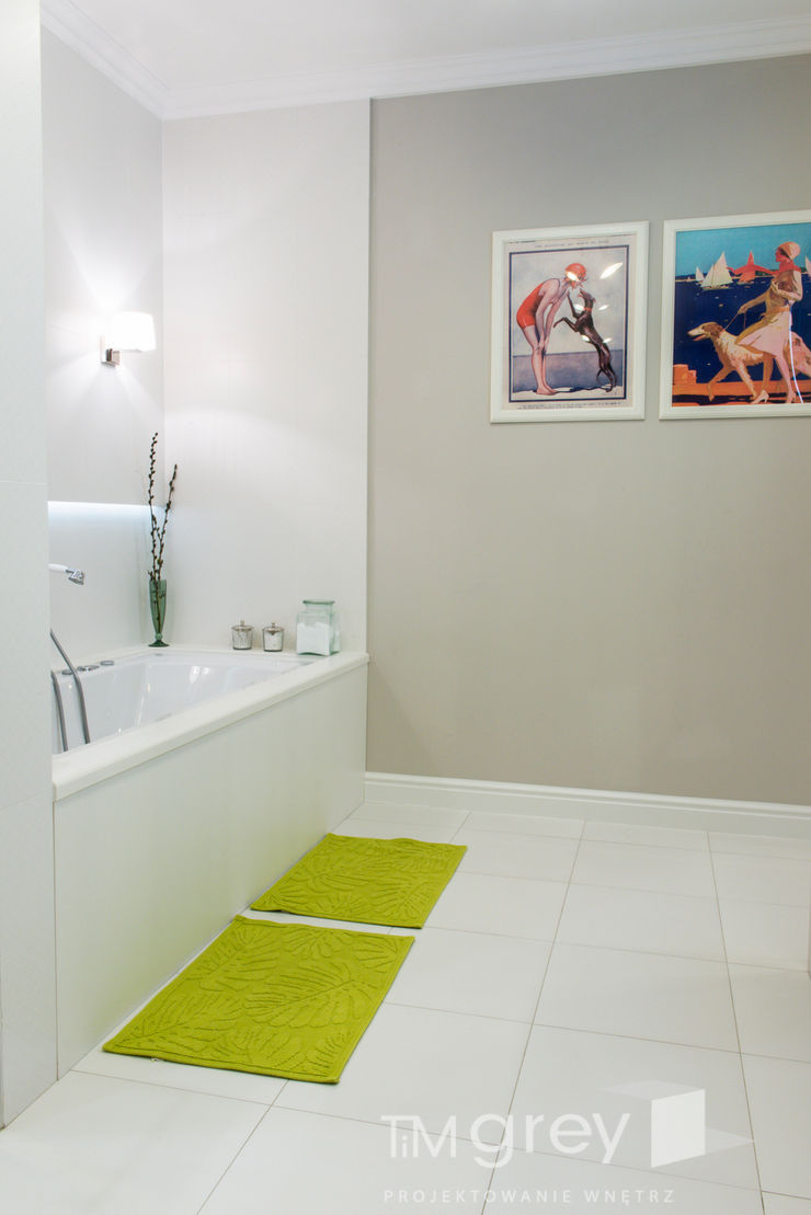 Classic Design – 230m2 TiM Grey Interior Design Klasyczna łazienka