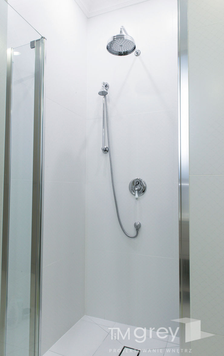 Classic Design – 230m2 TiM Grey Interior Design ŁazienkaArmatura