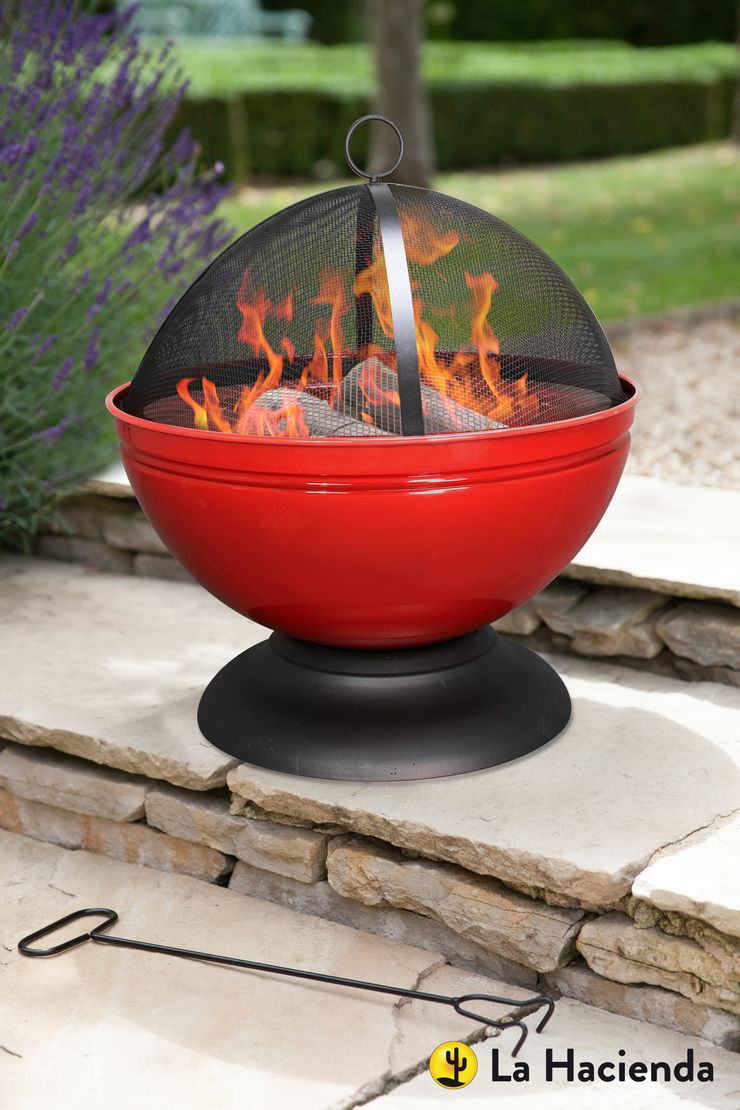 Globe - red La Hacienda Garden Fire pits & barbecues