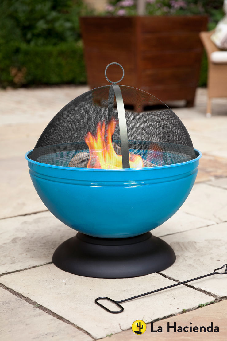 Globe - blue La Hacienda Garden Fire pits & barbecues