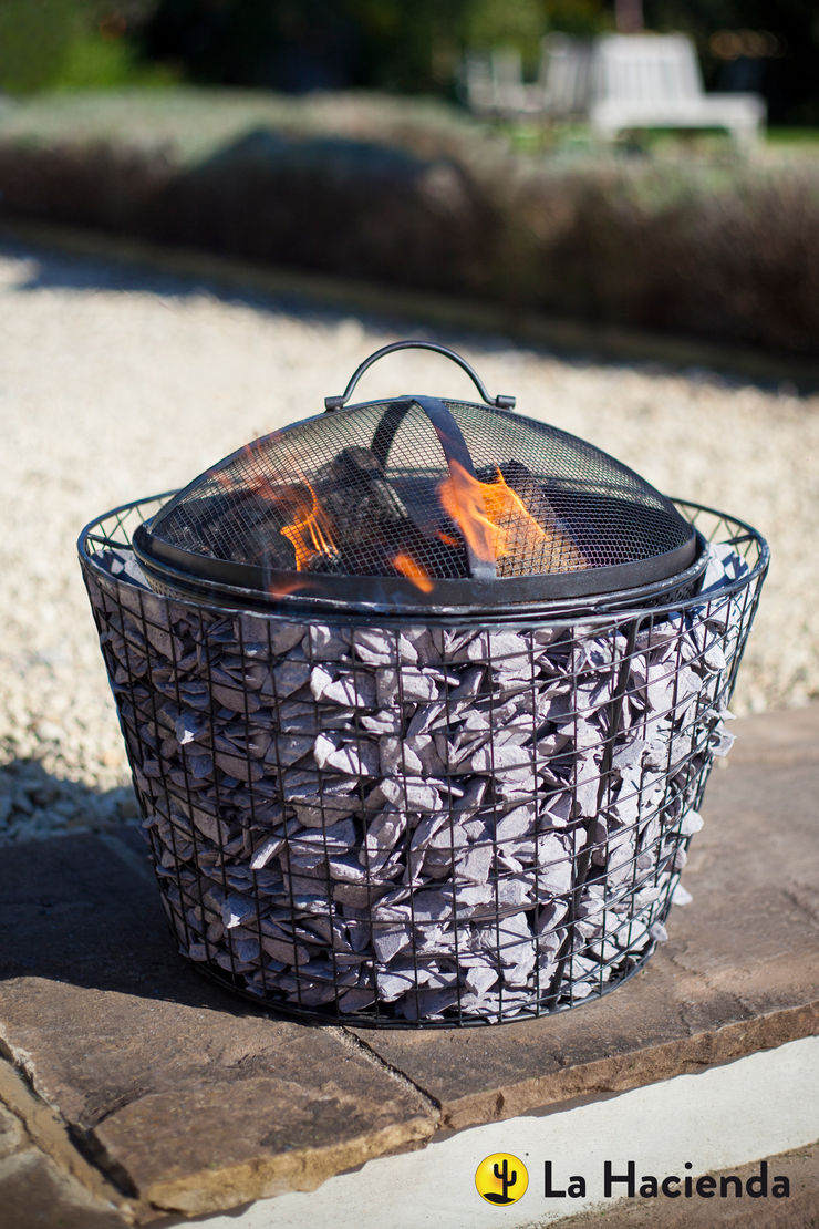 Cone Pebble mesh with grill La Hacienda Garden Fire pits & barbecues