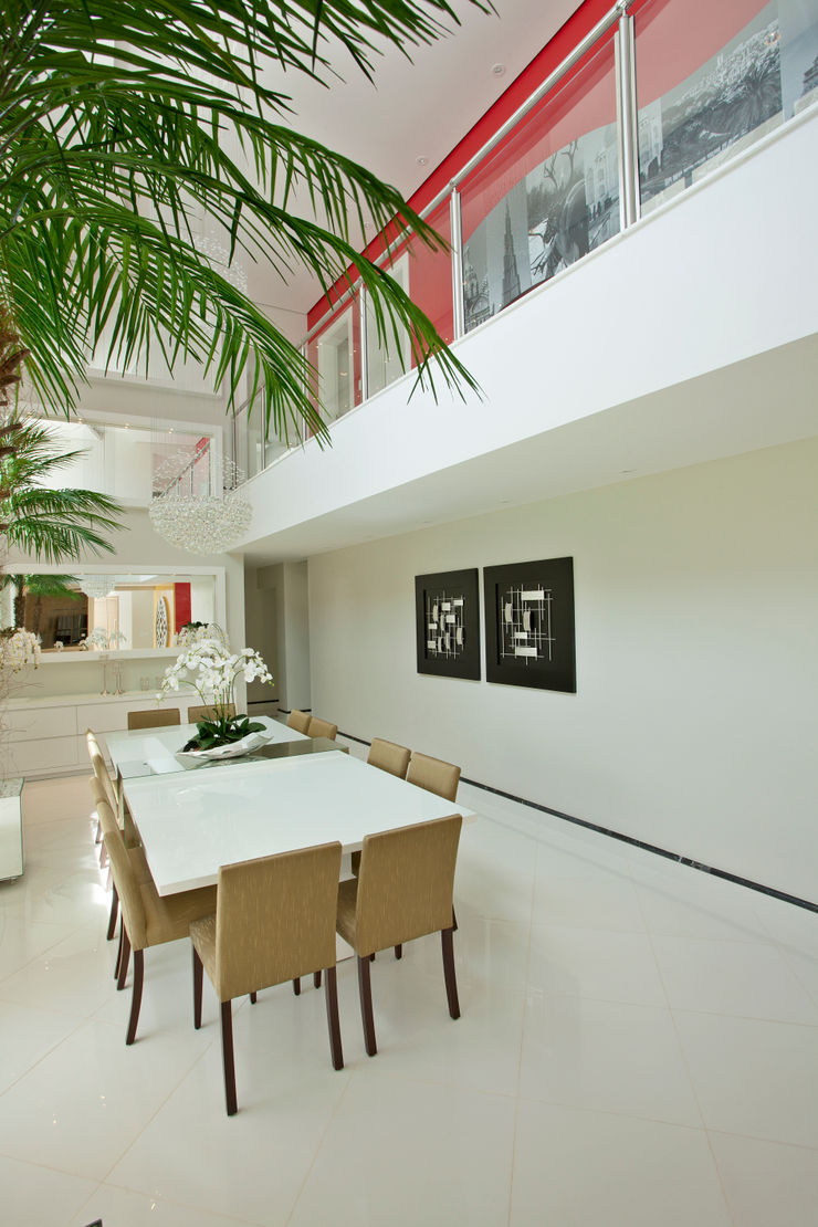 Designer de Interiores e Paisagista Iara Kílaris Nowoczesna jadalnia