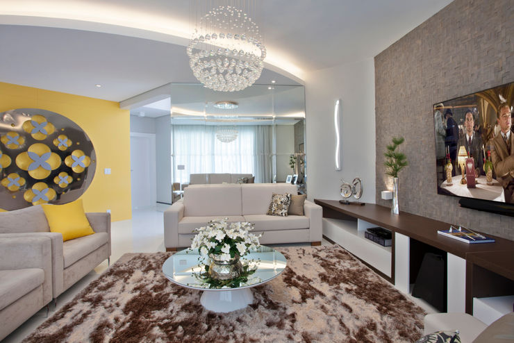 Designer de Interiores e Paisagista Iara Kílaris Nowoczesny salon