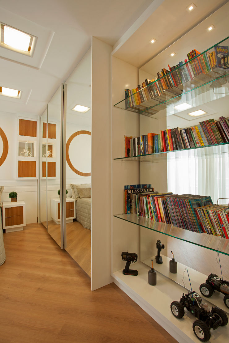 Designer de Interiores e Paisagista Iara Kílaris Nowoczesna sypialnia