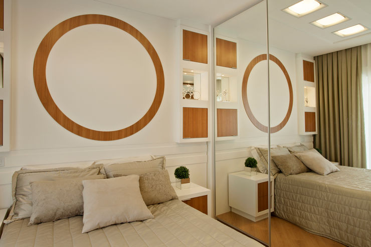 Designer de Interiores e Paisagista Iara Kílaris Nowoczesna sypialnia