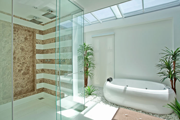 Designer de Interiores e Paisagista Iara Kílaris Nowoczesna łazienka