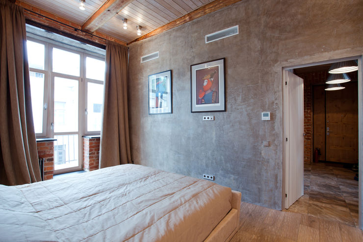 Дизайн-студия интерьера 'ART-B.O.s' Industrial style bedroom