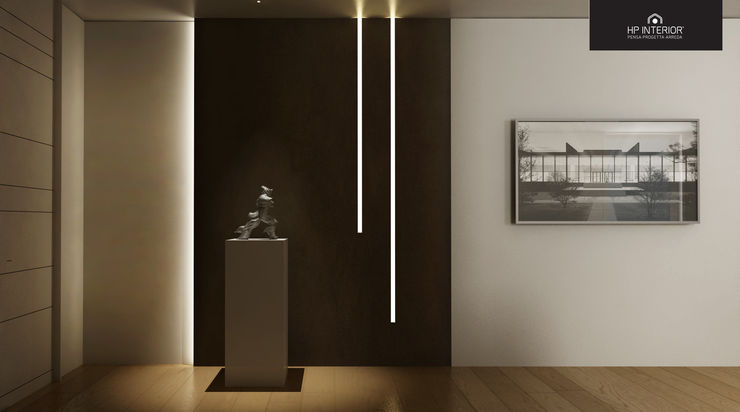Una abitazione anni '70 riportata a nuovo splendore HP Interior srl Ingresso, Corridoio & Scale in stile moderno