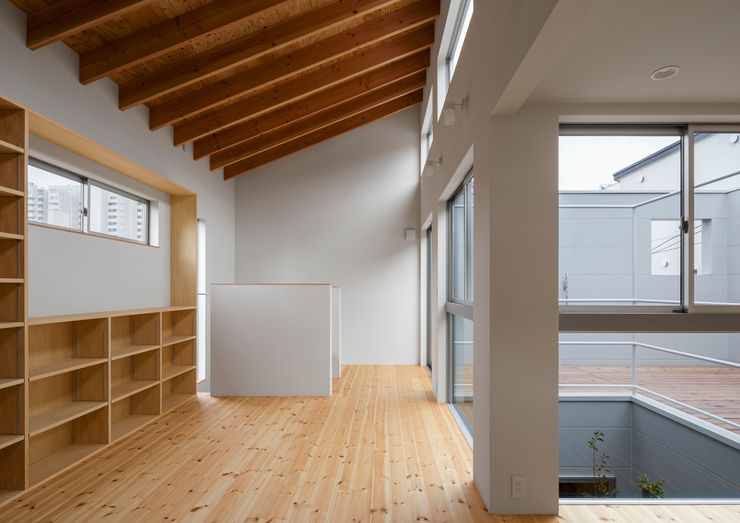 萩原健治建築研究所 Minimalist living room