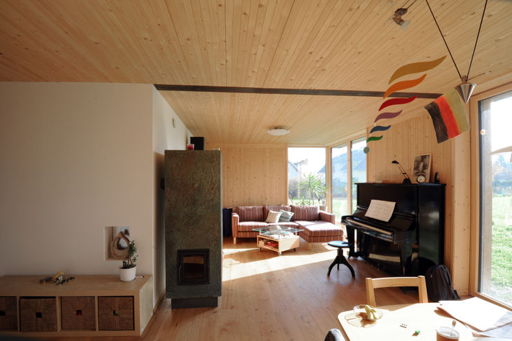 Symbios Architektur Modern Living Room Wood Brown