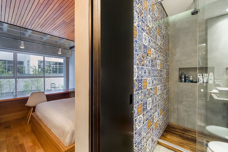 Casa100 Arquitetura Kamar Mandi Modern