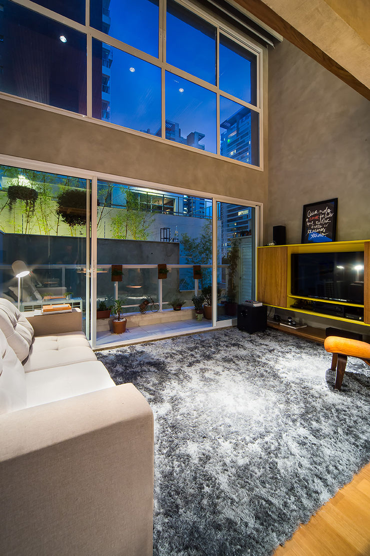 Casa100 Arquitetura Ruang Keluarga Modern