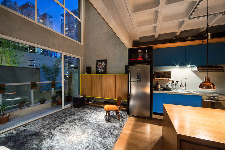 Casa100 Arquitetura Ruang Keluarga Modern