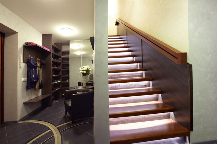 Галина Глебова Ingresso, Corridoio & Scale in stile minimalista