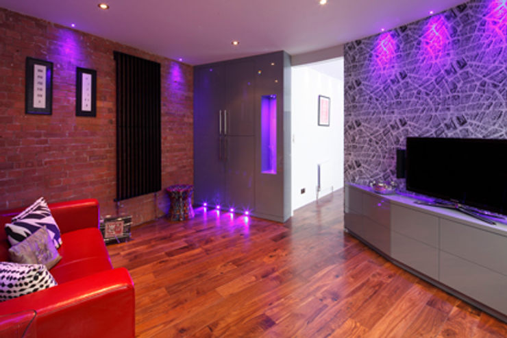 Mews House Islington with roof terrace Quirke McNamara Media room