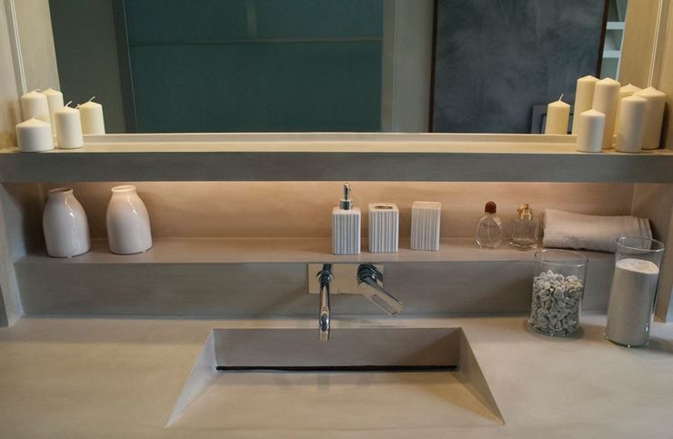 Varie applicazioni della resina negli ambienti Resin srl Bagno moderno