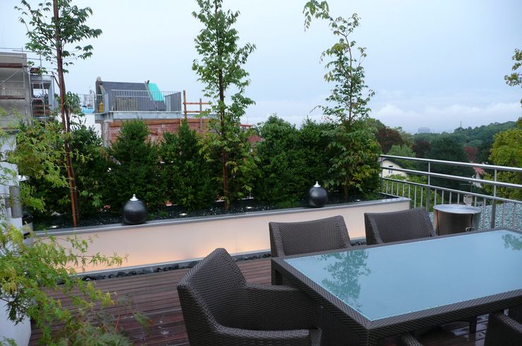 Rooftops BEGRÜNDER Moderner Balkon, Veranda & Terrasse