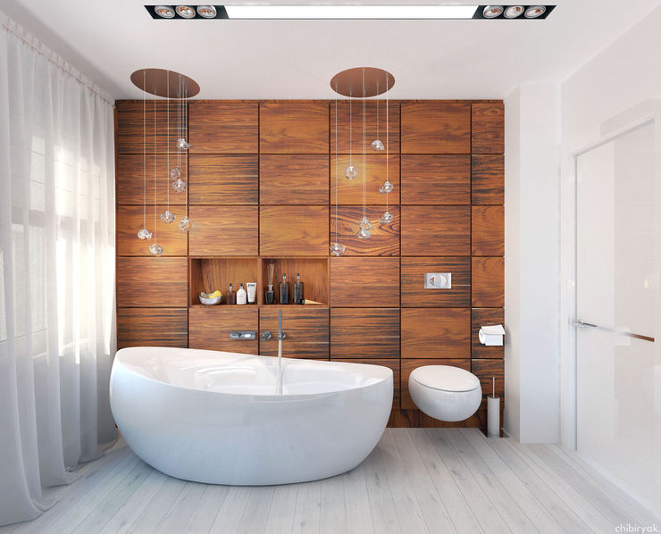 1+1 studio Minimalist bathroom