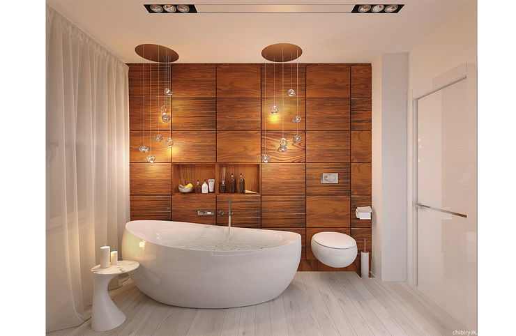 1+1 studio Minimalist bathroom