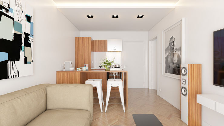 José Tiago Rosa Minimalist kitchen