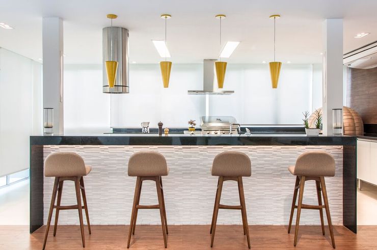 RESIDENCIA FAMILIAR SÃO CONRADO RJ AR Arquitetura & Interiores Modern Kitchen