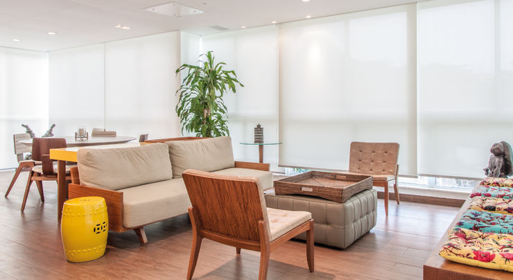 RESIDENCIA FAMILIAR SÃO CONRADO RJ AR Arquitetura & Interiores Modern Living Room