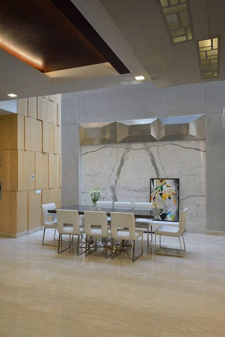 GAJENDRA YADAV'S RESIDENCE Spaces Architects@ka Modern dining room