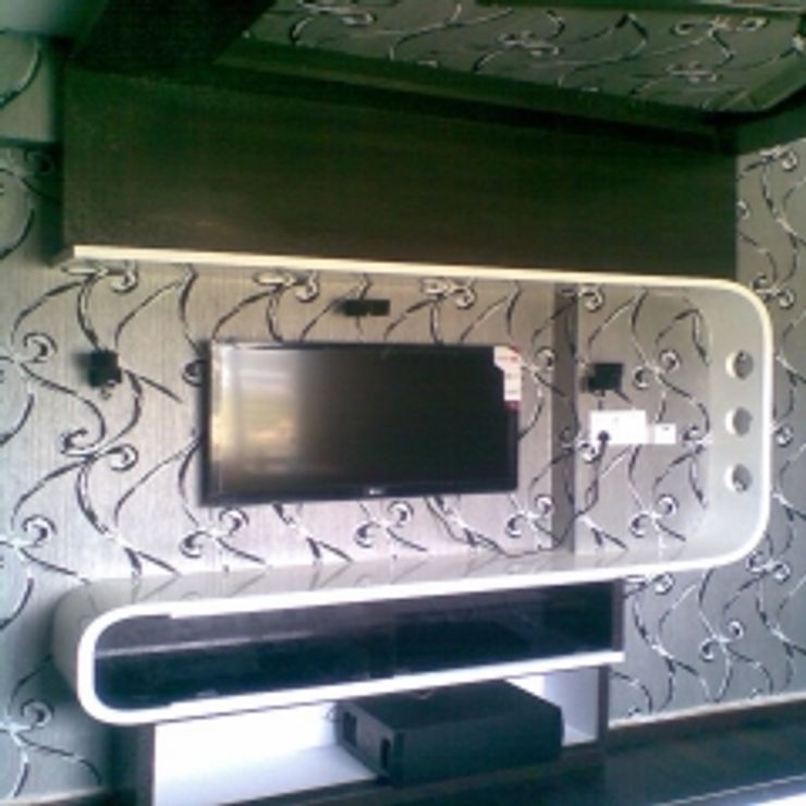 GAJENDRA YADAV'S RESIDENCE Spaces Architects@ka Modern living room