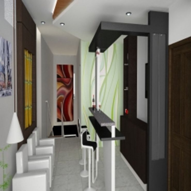 GAJENDRA YADAV'S RESIDENCE Spaces Architects@ka Modern dining room
