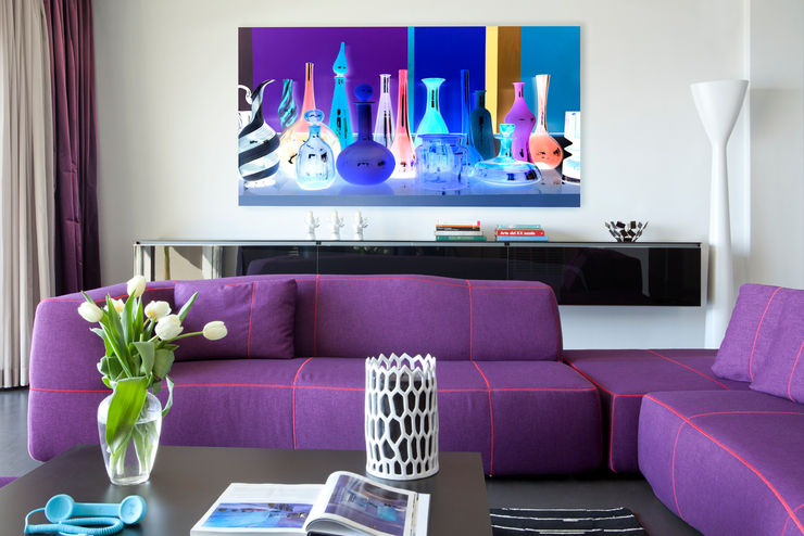 PDV studio di progettazione Sala de estarSofás e divãs Roxo/violeta